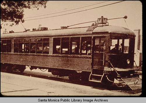 Los Angeles Railway Company car operating on the "M" line