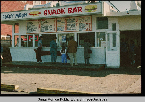 Cocky Moon Snack Bar on the Santa Monica Pier