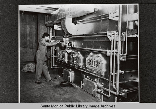 Operator and City Incinerator at the Santa Monica City Yards