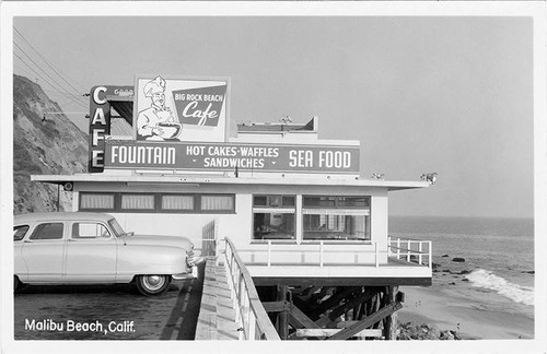 Canfield's Big Rock Caf� on Pacific Coast Highway, Malibu, Calif