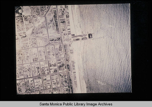 Fairchild Aerial Surveys photography of the Santa Monica coastline north to south from Arizona Avenue to the Santa Monica Pier and Colorado Blvd. (Job #C235-B8) flown June 1928
