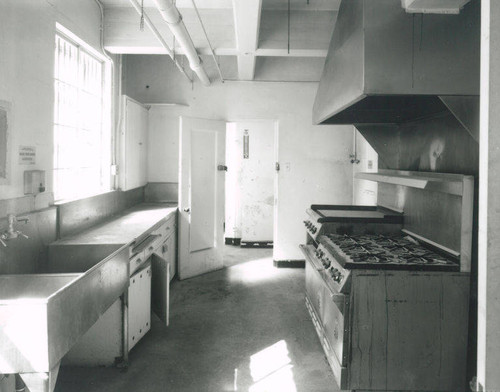 Interior of the Santa Monica City Hall Jail Wing designed by architects Joseph M. Estep and Donald B. Parkinson built with PWA funds in 1938-1939