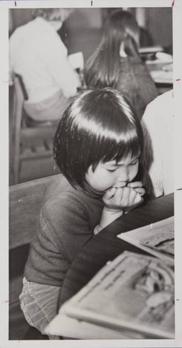 Girl reading a book