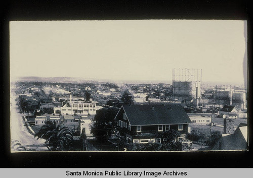 Panorama of Ocean Park looking toward La Ballona marshes, Venice and Playa del Rey