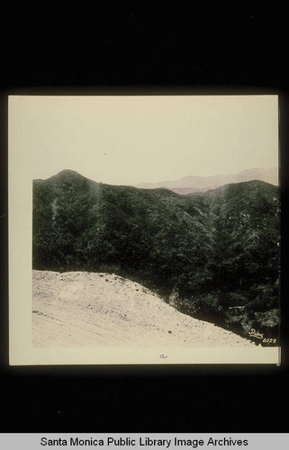 Panorama of the Santa Monica Mountains looking south and east