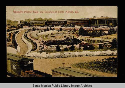 Southern Pacific train and grounds, Santa Monica, Calif