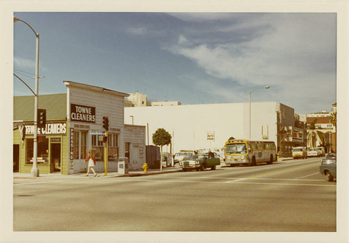 West side of Second Street (1300 block), looking north from Santa Monica Blvd. on Febuary 14, 1970