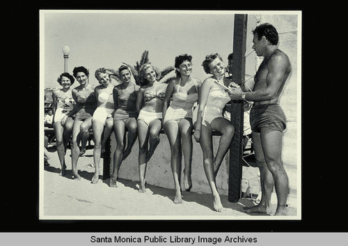 Girls on Muscle Beach, August 11, 1954