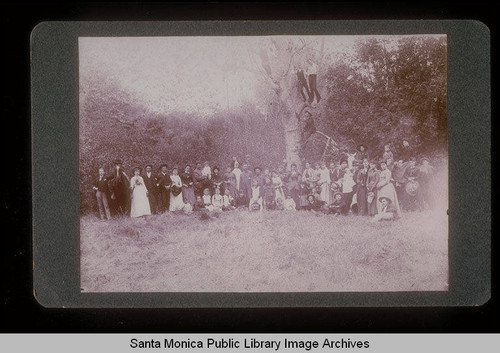 Picnic in a canyon near Santa Monica, Calif