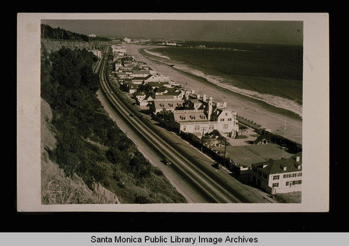 Pacific Coast Highway looking south to the Santa Monica Pier