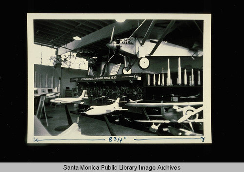 Models of McDonnell-Douglas aircraft including the Spirit of St. Louis