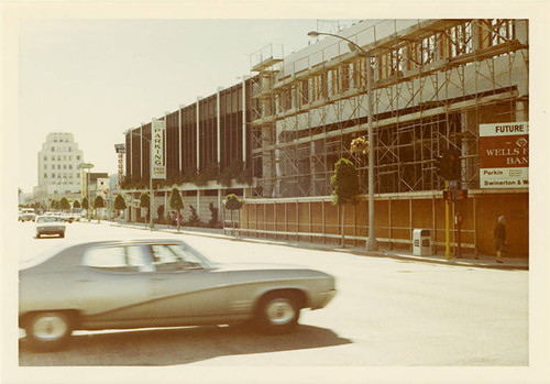 West side of Fourth Street (1300 block), looking south from Arizona Ave. on Febuary 14, 1970