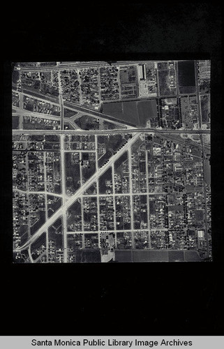 Aerial Survey of the City of Santa Monica west to southeast from Pico Blvd. to Centinela over Clover Field Scale 1:480 ft (Job #7255-4) flown July 18, 1941