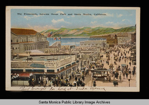 Promenade between Ocean Park and Santa Monica in front of the Ocean Park Municipal Auditorium