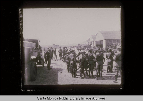 Preparations for the start of the 'Round-the-World-Flight' by Douglas Aircraft Company with the Douglas World Cruiser at Clover Field, Santa Monica, 1924