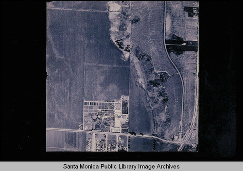 Aerial survey of the City of Santa Monica west to southeast from Pico to Centinela (Job #7255-28) flown at scale 1:480 ft on July 18, 1941