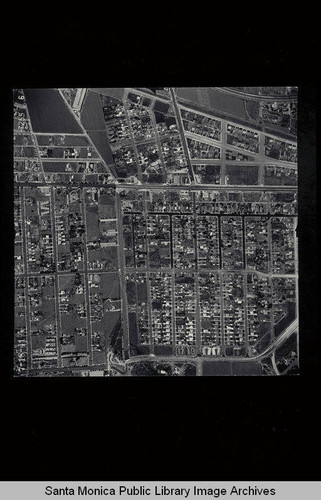 Aerial Survey of the City of Santa Monica west to southeast from Pico Blvd. to Centinela over Clover Field Scale 1:480 ft (Job #7255-6) flown July 18, 1941