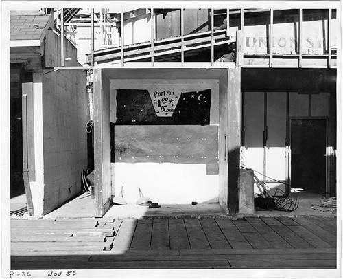 Pacific Ocean Park under construction, November, 1957, Santa Monica, Calif