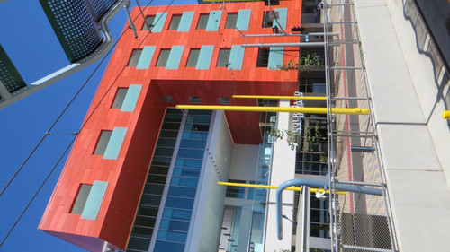 Courtyard by Marriott Hotel on Colorado Avenue near Expo Line Downtown Santa Monica station, April 28, 2017