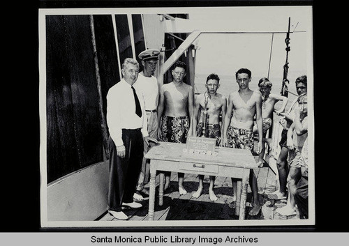 Recreation Department Paddle Board Races Award Ceremonies held August 13, 1949