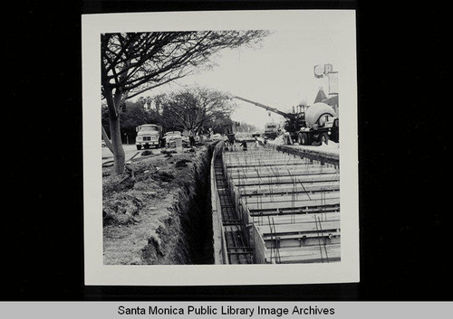 Widening Twenty-Sixth Street at San Vicente, Santa Monica, Calif. on November 16, 1966 (looking east)