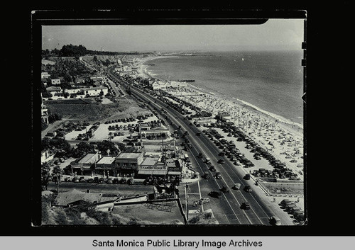 Coast road and Santa Monica Canyon