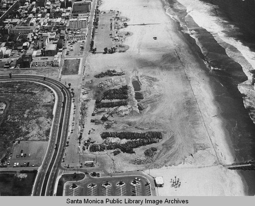 Looking south from the remains of the Pacific Ocean Park Pier, Santa Monica, May 20, 1975, 1:30 PM