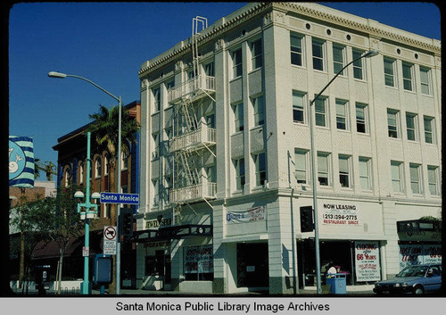 301 Santa Monica Blvd. (on the corner of the Third Street Promenade) originally known as the Junipher Building designed by A.C. Martin, built in 1922