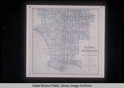 Gillespie's Guide street map of Santa Monica