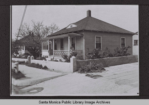 House on Colorado Avenue and the alley east of Third Street, Santa Monica, Calif