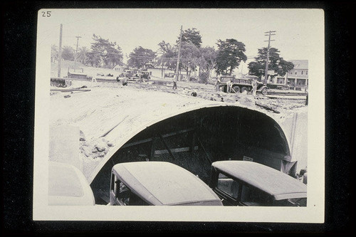 Construction of the Olympic Tunnel (McClure Tunnel) Santa Monica, Calif. on June 8, 1935