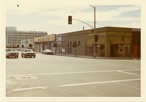 West side of Second Street (1500 block), looking south from Broadway on Febuary 14, 1970