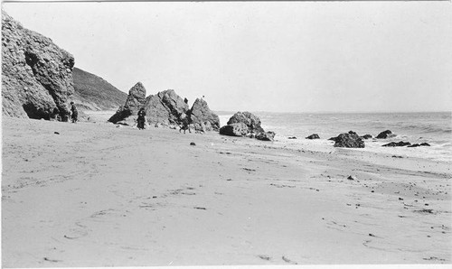 Beach in Malibu north of Santa Monica, Calif