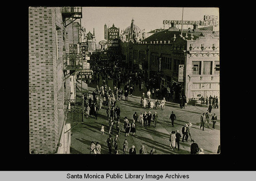 Ocean Park Pier and Dome Theatre, Santa Monica, Calif