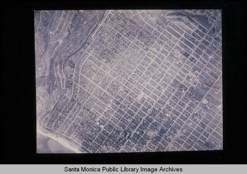 Fairchild Aerial Surveys from the Santa Monica Mountains to Santa Monica City edge flown northeast to southwest (Pacific Palisades to Santa Monica #J257)
