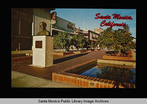 Statue of Senator John P. Jones on the Third Street Mall, Santa Monica, Calif