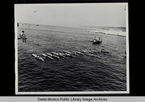 Santa Monica Recreation Department Paddle Board Races held on August 13, 1949