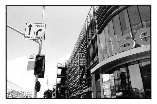 Kitson storefront at the Broadway entrance to the new Santa Monica Place shopping mall completed August 2010