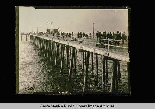 Fishing from the Santa Monica Pier