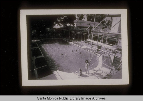 Swimming at the Miramar Hotel, Santa Monica, Calif