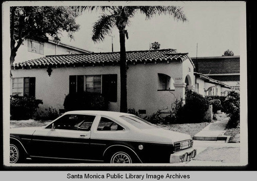 Spanish Colonial Revival court, 1027 Tenth Street,Santa Monica, Calif. built 1937