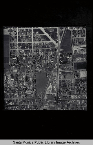 Aerial Survey of the City of Santa Monica west to southeast from Pico Blvd. to Centinela over Clover Field Scale 1:480 ft (Job #7255-3) flown July 18, 1941