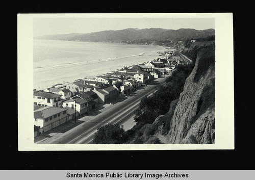 Homes along Pacific Coast Highway in Santa Monica