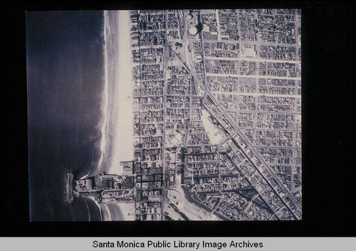 Fairchild Aerial Surveys photography of the Santa Monica coastline north to south from Venice Blvd. to Venice Pier to Windward Avenue (Job #C164-10) flown January 1928