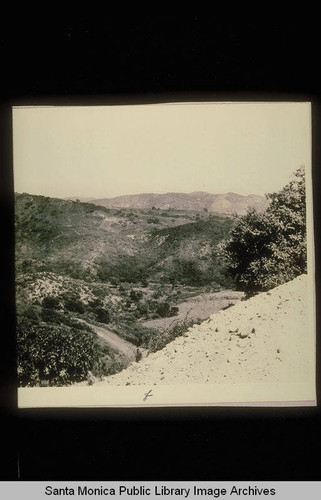 Panorama of the Santa Monica Mountains looking south and east