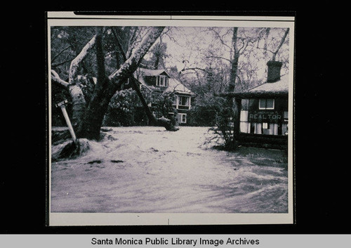 Santa Monica Canyon flood damage