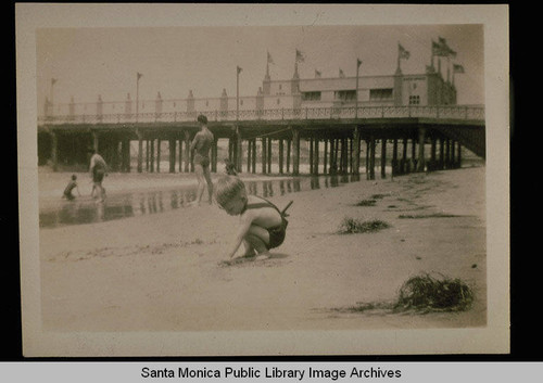 Child at play at Venice Beach, Calif., July 16, 1931