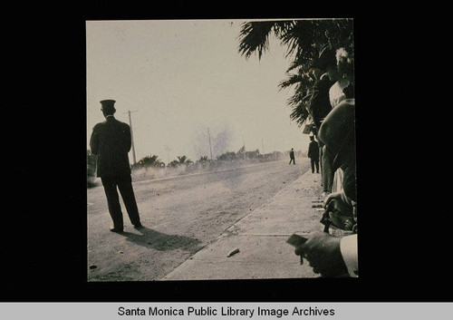 First Santa Monica automobile road race