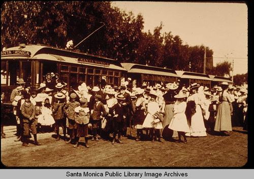 Four car Pacific Electric car