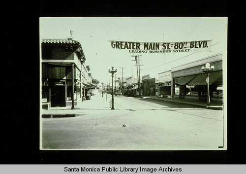 Main Street at Hill Street, Ocean Park, Calif. looking southeast, September 8, 1926